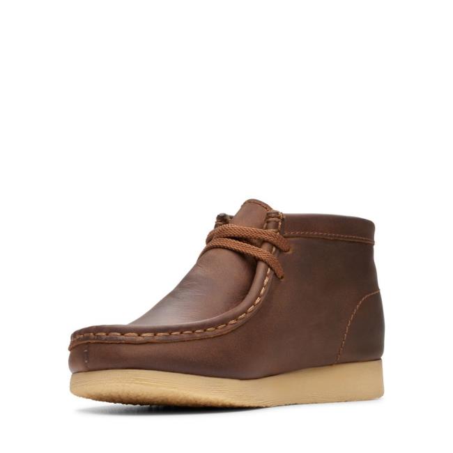 Originals Botas Clarks Wallabee Boot Menino Marrom | CLK429JZU