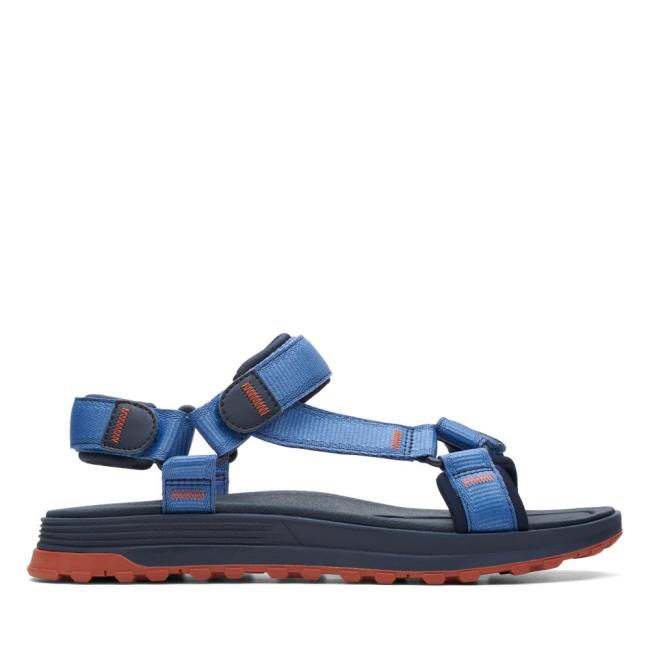 Sandalias Clarks ATL Trek Sea Masculino Azul Marinho | CLK840LIQ