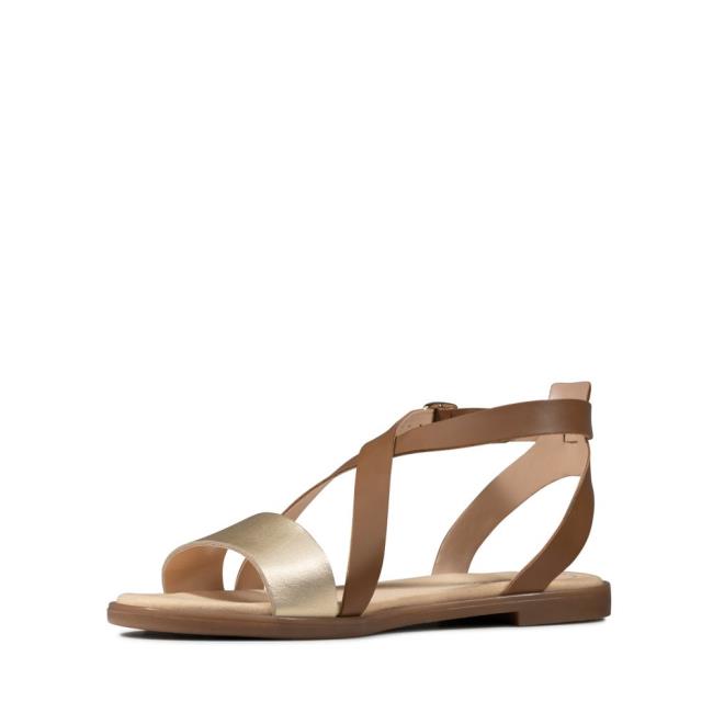 Sandalias Clarks Bay Rosie Feminino Marrom | CLK421ZEK