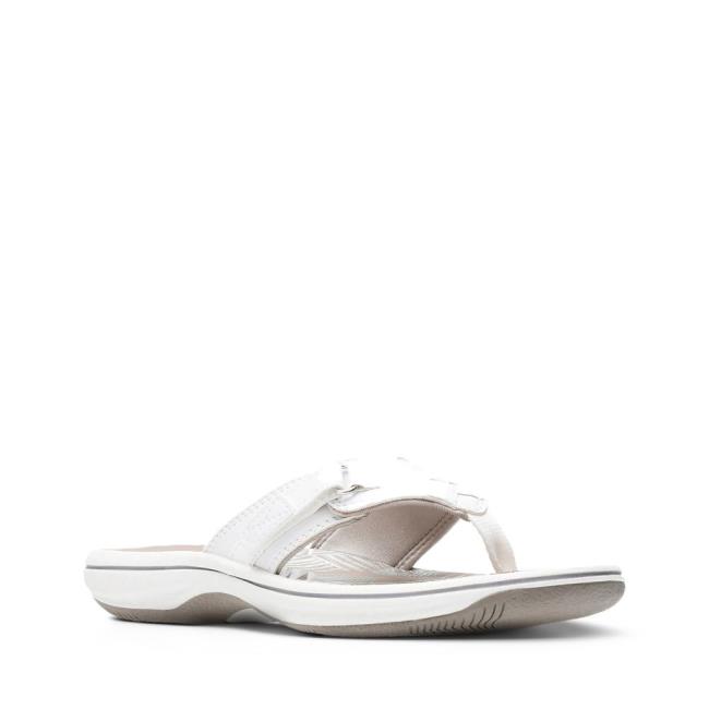 Sandalias Clarks Brinkley Sea Feminino Branco | CLK381GNR