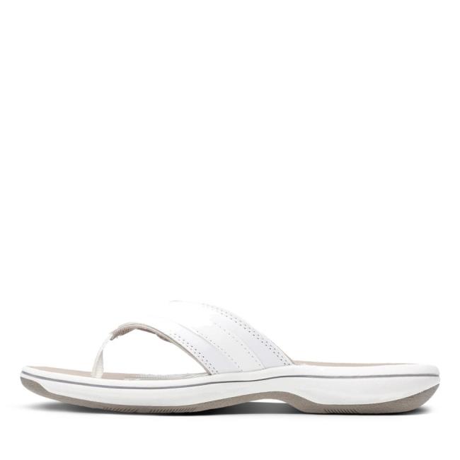 Sandalias Clarks Brinkley Sea Feminino Branco | CLK381GNR