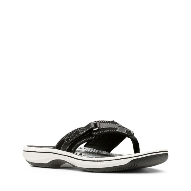 Sandalias Clarks Brinkley Sea Feminino Pretas | CLK890GMC