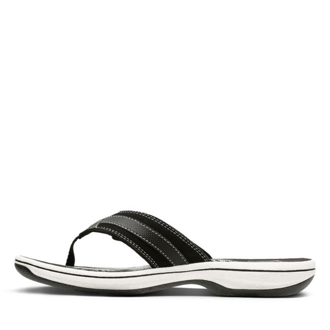 Sandalias Clarks Brinkley Sea Feminino Pretas | CLK890GMC