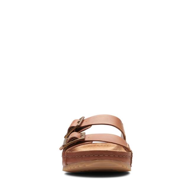 Sandalias Clarks Brookleigh Sun Feminino Marrom | CLK809SQZ