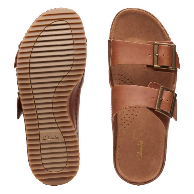 Sandalias Clarks Brookleigh Sun Feminino Marrom | CLK809SQZ