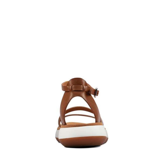 Sandalias Clarks Jemsa Alças Feminino Luz Laranja | CLK850KUY