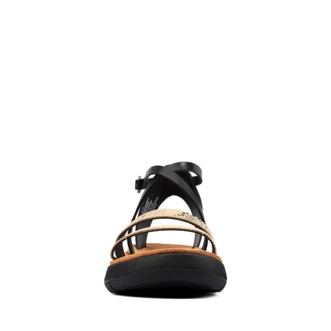 Sandalias Clarks Jemsa Alças Feminino Pretas | CLK028IFY