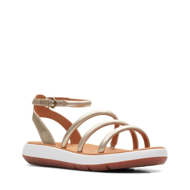 Sandalias Clarks Jemsa Estilo Feminino Sliver | CLK219OKX