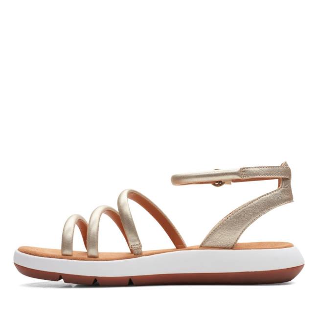 Sandalias Clarks Jemsa Estilo Feminino Sliver | CLK219OKX