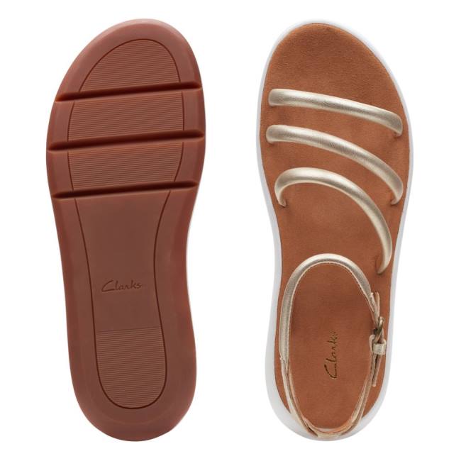 Sandalias Clarks Jemsa Estilo Feminino Sliver | CLK219OKX