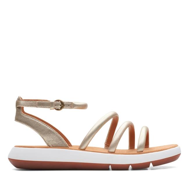 Sandalias Clarks Jemsa Estilo Feminino Sliver | CLK219OKX