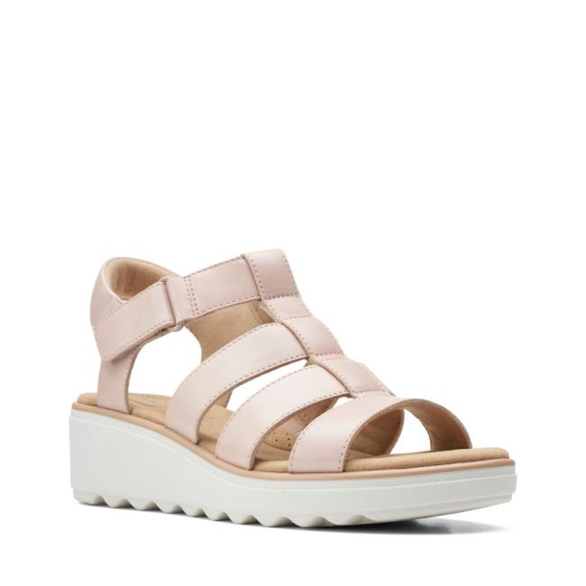 Sandalias Clarks Jillian Quartz Feminino Rosa | CLK918YMZ