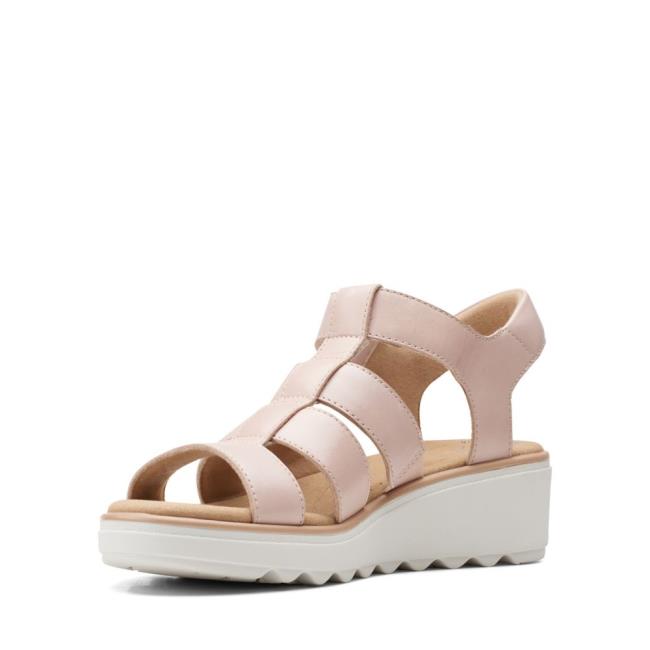 Sandalias Clarks Jillian Quartz Feminino Rosa | CLK918YMZ