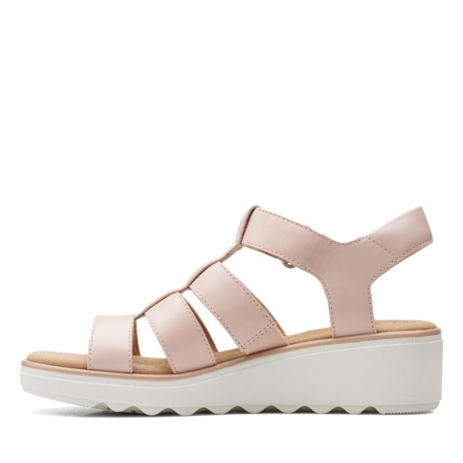 Sandalias Clarks Jillian Quartz Feminino Rosa | CLK918YMZ