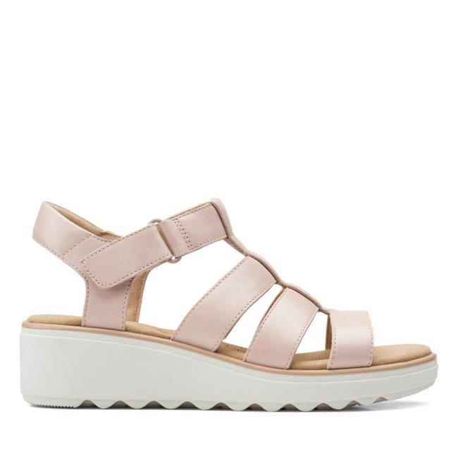 Sandalias Clarks Jillian Quartz Feminino Rosa | CLK918YMZ