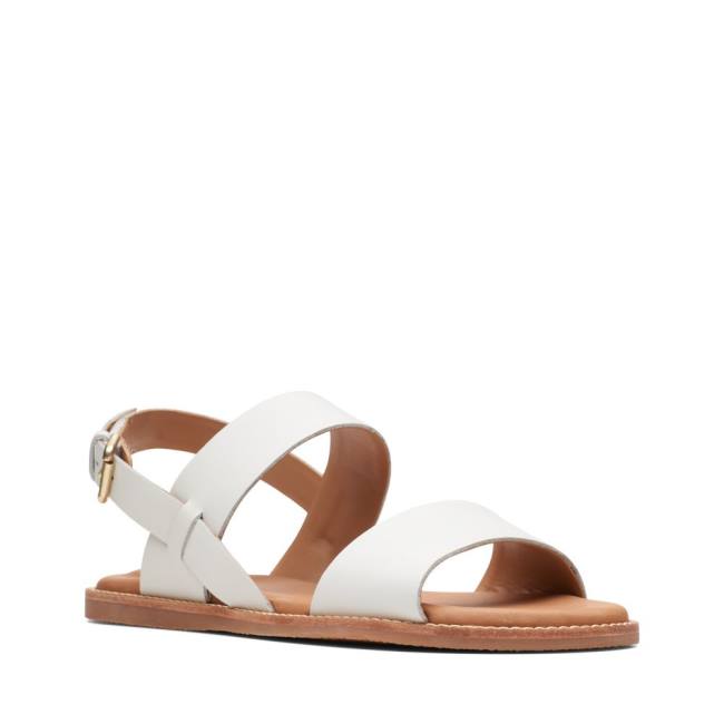 Sandalias Clarks Karsea Alças Feminino Branco | CLK630KEJ