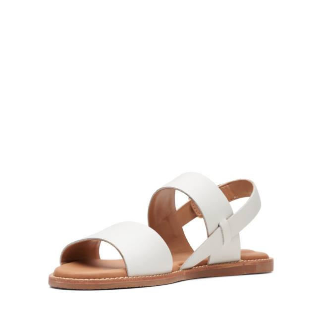 Sandalias Clarks Karsea Alças Feminino Branco | CLK630KEJ