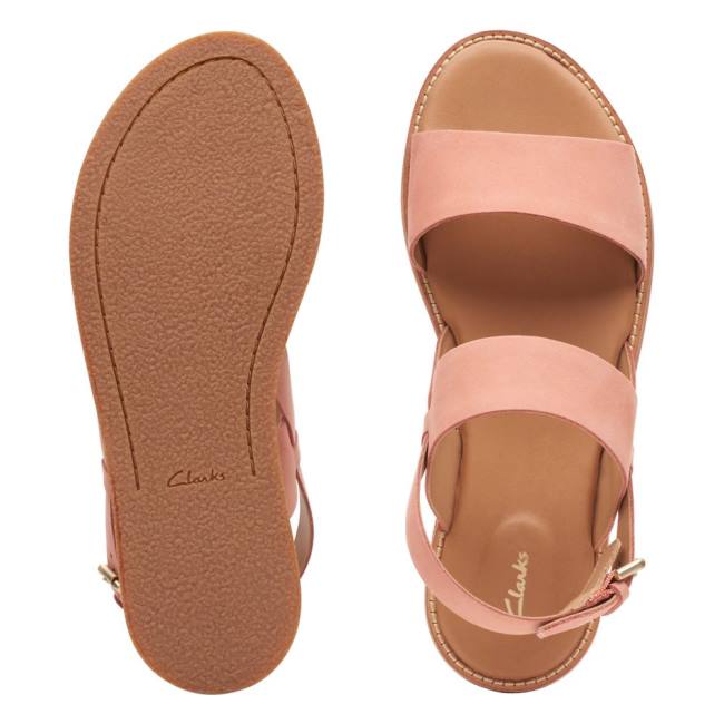 Sandalias Clarks Karsea Alças Feminino Luz Coral | CLK901OTI