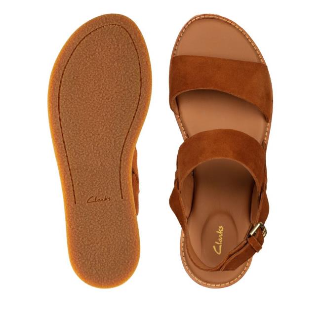 Sandalias Clarks Karsea Alças Feminino Marrom | CLK682JIS