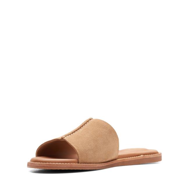 Sandalias Clarks Karsea Mule Feminino Caqui | CLK518HSO