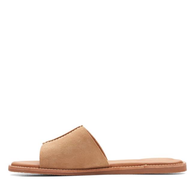 Sandalias Clarks Karsea Mule Feminino Caqui | CLK518HSO