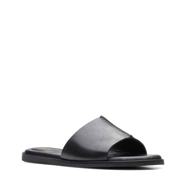 Sandalias Clarks Karsea Mule Feminino Pretas | CLK897ELN