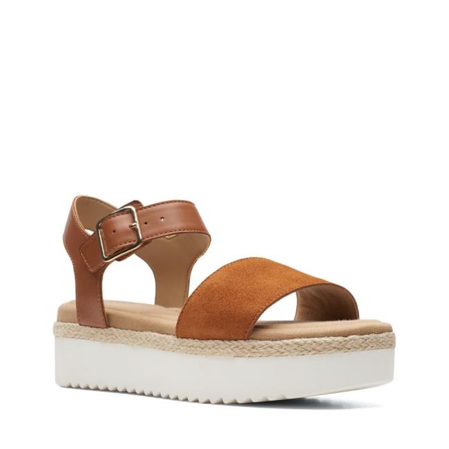 Sandalias Clarks Lana Shore Feminino Marrom Escuro | CLK438YRE