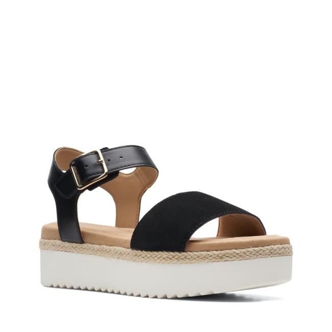 Sandalias Clarks Lana Shore Feminino Pretas | CLK804RLO