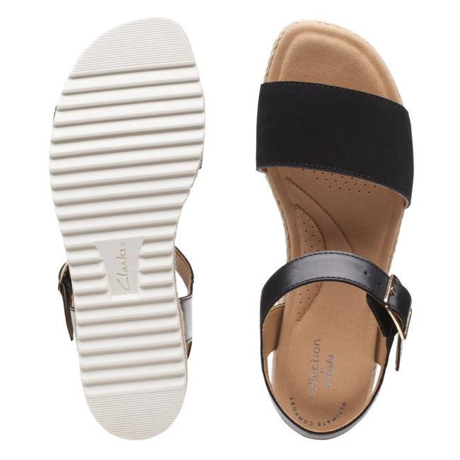 Sandalias Clarks Lana Shore Feminino Pretas | CLK804RLO