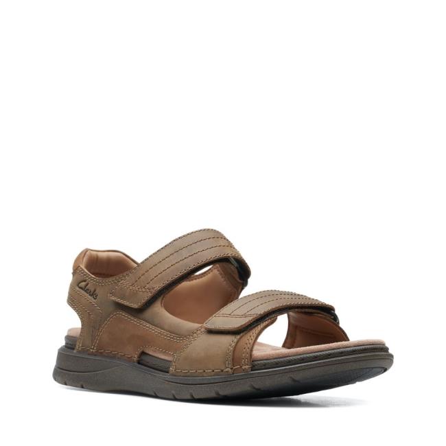 Sandalias Clarks Nature Trek Masculino Marrom | CLK906PXJ