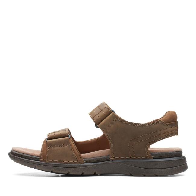 Sandalias Clarks Nature Trek Masculino Marrom | CLK906PXJ