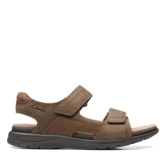 Sandalias Clarks Nature Trek Masculino Marrom | CLK906PXJ