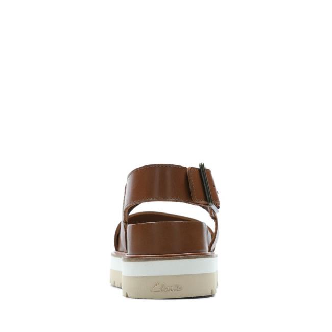 Sandalias Clarks Orianna Alças Feminino Marrom Escuro | CLK543CDN