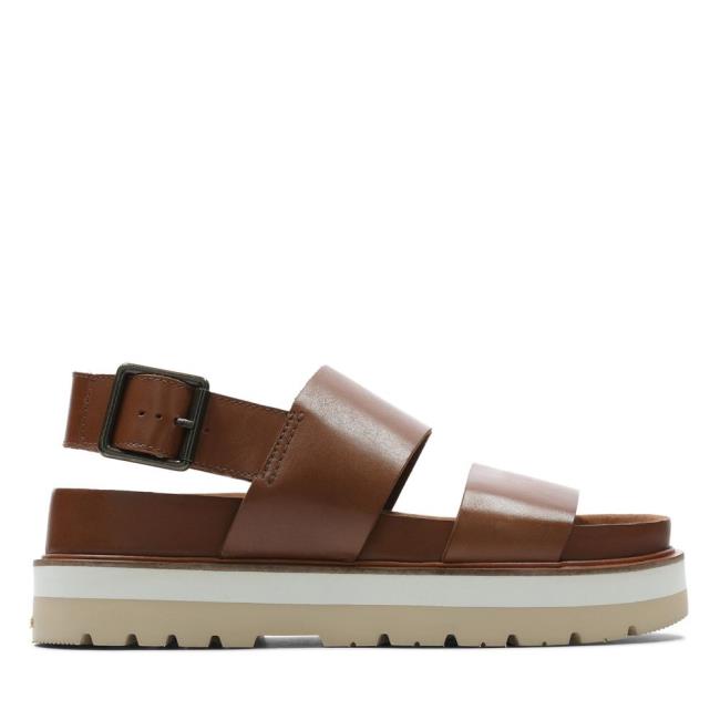 Sandalias Clarks Orianna Alças Feminino Marrom Escuro | CLK543CDN