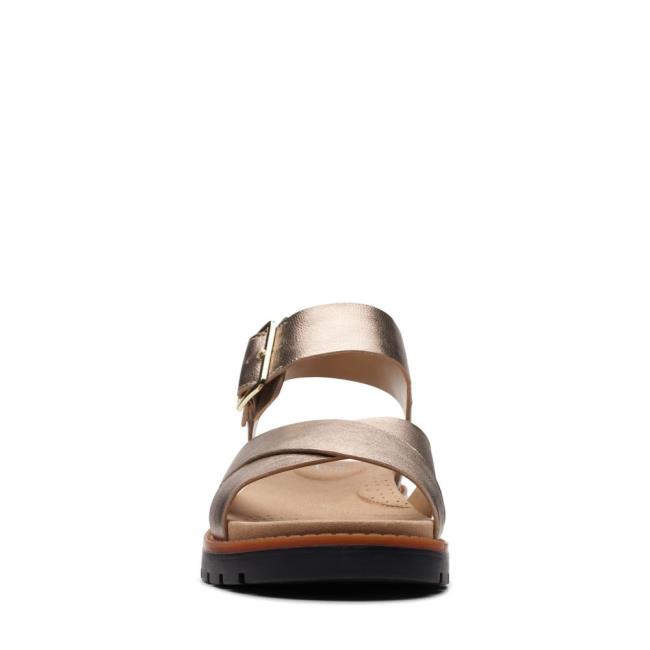 Sandalias Clarks Orinoco Alças Feminino Metal | CLK210AMC