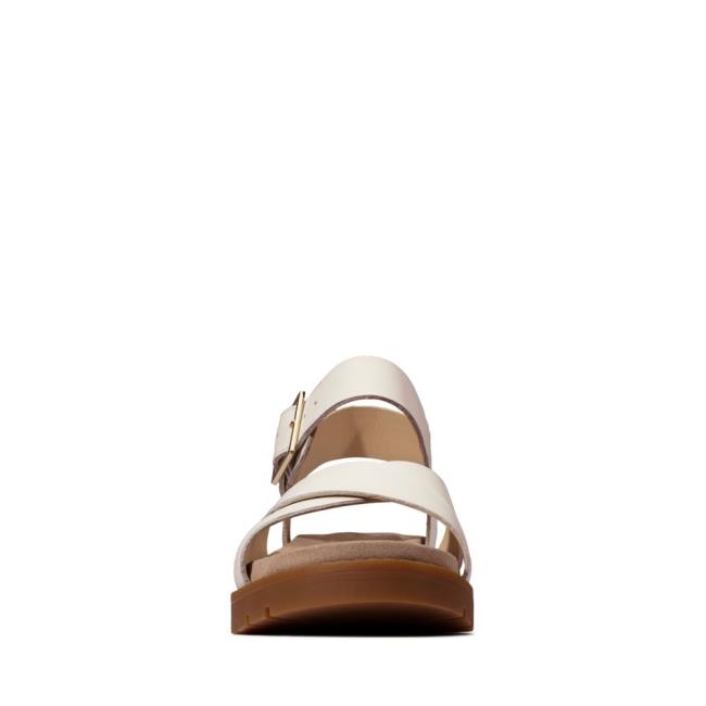 Sandalias Clarks Orinoco Alças Feminino Branco | CLK469UHD