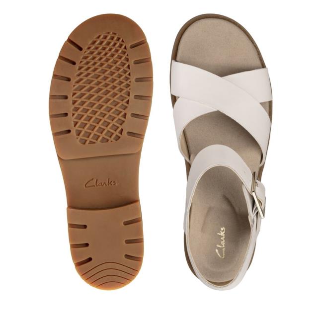 Sandalias Clarks Orinoco Alças Feminino Branco | CLK469UHD