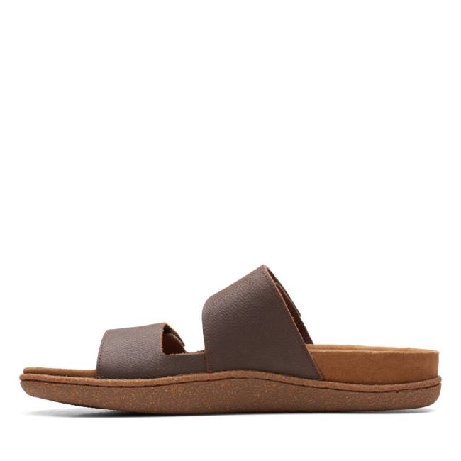 Sandalias Clarks Pilton Alças Masculino Marrom | CLK036WLA