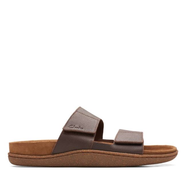 Sandalias Clarks Pilton Alças Masculino Marrom | CLK036WLA