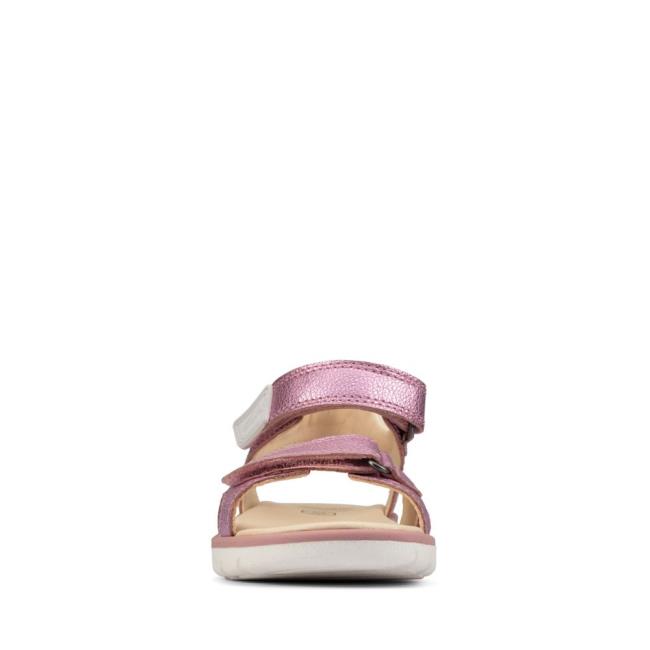 Sandalias Clarks Roam Surf Youth Menina Luz Rosa | CLK391QZA