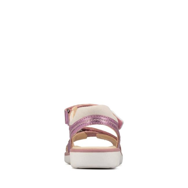 Sandalias Clarks Roam Surf Youth Menino Luz Rosa | CLK246OXT