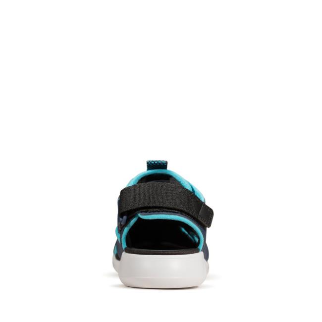 Sandalias Clarks Scape Surf Kid Menina Azul Marinho | CLK361VIJ