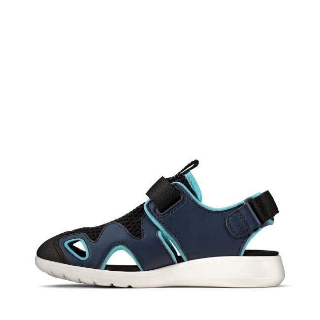 Sandalias Clarks Scape Surf Kid Menino Azul Marinho | CLK231MZA