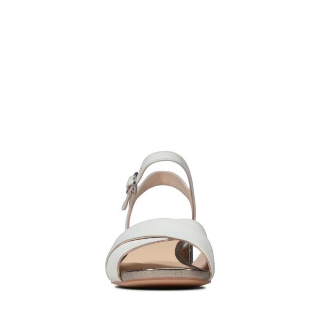 Sandalias Clarks Sheer 35 Alças Feminino Branco | CLK462YCX