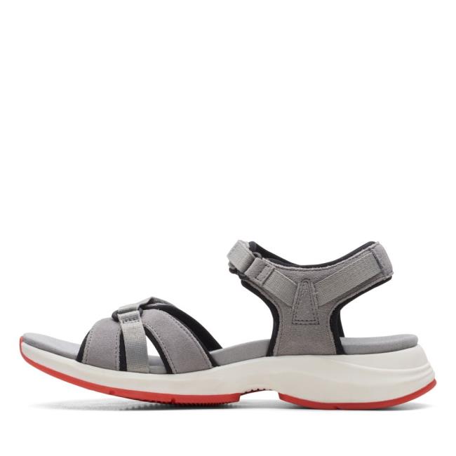 Sandalias Clarks Solan Drift Feminino Cinzentas | CLK326DPJ