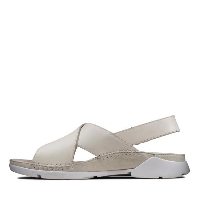 Sandalias Clarks Tri Alexia Feminino Branco | CLK170LVP