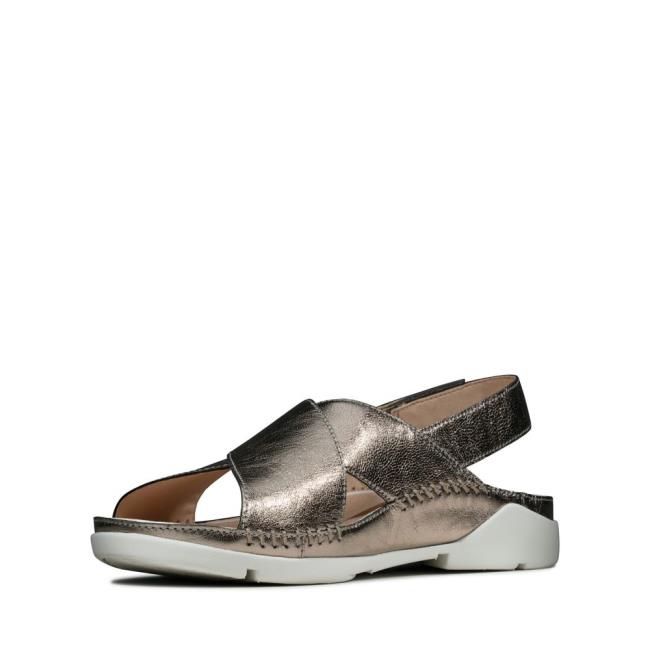 Sandalias Clarks Tri Alexia Feminino Cinzentas | CLK061RCL