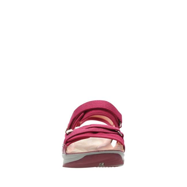 Sandalias Clarks Tri Walk Feminino Roxo | CLK827DNB