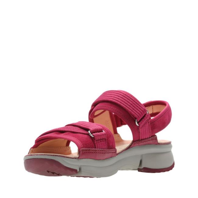 Sandalias Clarks Tri Walk Feminino Roxo | CLK827DNB