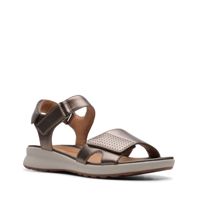 Sandalias Clarks Un Adorn Calm Feminino Cinzentas | CLK713CIO